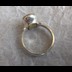 Female Parad Finger Ring containing 5 Gram Parad Stone encapsulated in Pure Silver Metal Band weighing in total 9.590 Grams